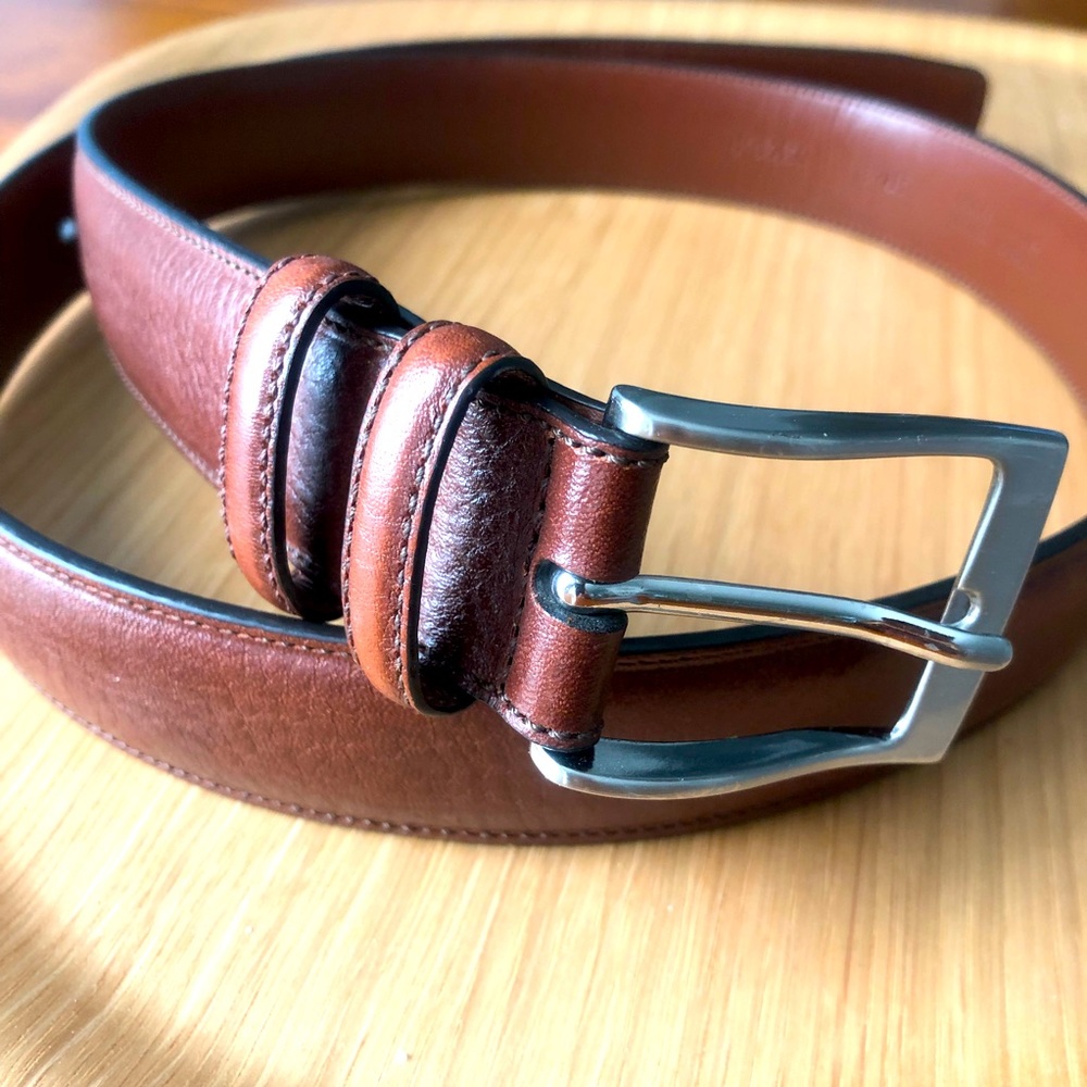 Perry Ellis Brown Cowhide Leather Belt - Size 34/85